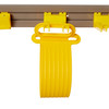 Closet Organizer 34X3.25X4.25 IN Gray Yellow Metal 1/Each