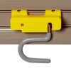 Closet Organizer 34X3.25X4.25 IN Gray Yellow Metal 1/Each