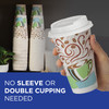 Dixie® Perfect Touch Hot Cup Insulated 8 OZ Double Wall Poly-Coated Paper Multicolor Coffee Haze 1000/Case