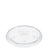 Dart® Lid PET Clear For 32-44 OZ Cold Plastic Cups Straw Slot Identification Freezer Safe 75 Count/Bag 8 Bags/Case