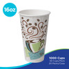 Dixie® Perfect Touch Hot Cup Insulated 16 OZ Double Wall Poly-Coated Paper Multicolor Coffee Haze 1000/Case