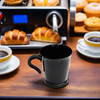 Cup Mug 8 FLOZ Plastic Black 10 Count/Pack 24 Packs/Case 240 Count/Case