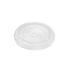 Karat® Lid Flat 4.11 IN PET Translucent For 32 OZ Cold Cup With Hole Identification 600/Case