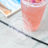 Karat® Lid Flat 4.11 IN PET Translucent For 32 OZ Cold Cup With Hole Identification 600/Case