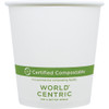 Hot Cup 10 OZ Paper PLA White 1000/Case