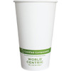 Hot Cup 16 OZ Double Wall Poly-Coated Paper PLA White 600/Case