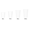 Karat® Hot Cup Insulated 20 OZ Double Wall Poly-Coated Paper White 300/Case