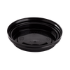 Karat® Lid Dome 80MM PP Black For 8 OZ Hot Cup Sip Through 1000/Case