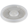 Dinex® Lid Flat PS Translucent For 9-16 OZ Cup With Hole 1000/Case