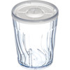 Dinex® Lid Flat PS Translucent For 9-16 OZ Cup With Hole 1000/Case
