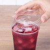 Karat® Lid Flat 3.86 IN PET Clear For 12-24 OZ Cold Cup Strawless Sip Through 1000/Case