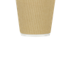 Karat® Hot Cup Ripple 10 OZ Paper Kraft 90MM 500/Case