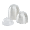 Karat® Lid Dome 3.86 IN PET Clear For 12-24 OZ Cold Cup With Hole 1000/Case