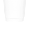 Karat® Hot Cup 8 OZ Double Wall Poly-Coated Paper White Insulated 500/Case