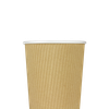 Karat® Hot Cup Ripple 20 OZ Paper Kraft 90MM 500/Case