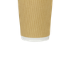 Karat® Hot Cup Ripple 20 OZ Paper Kraft 90MM 500/Case