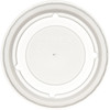 Dinex® Lid Flat PS Translucent For 5-12 OZ Cup No Hole 2000/Case