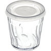 Dinex® Lid Flat PS Translucent For 5-12 OZ Cup No Hole 2000/Case