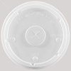 Lid Flat PS Translucent For 42-44 OZ Cold Cup With Hole Identification 1000/Case