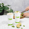 Karat Earth Lid PLA For 32 FLOZ Cold Cup Straw Slot 600/Case