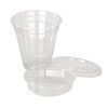 Kal-Clear Cold Cup, Lid & Insert Combo With Flat Lid 12 OZ PET Clear No Hole 500/Case
