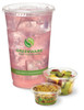 Greenware® Lid Flat 4X0.3 IN PLA Clear For 12-24 OZ Cold Cup With Hole Identification 1000/Case