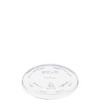 Dart® Lid Flat 3.2X0.35 IN PET Clear For 9-10 OZ Cold Cup With Hole Freezer Safe 100 Count/Pack 10 Packs/Case