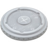 Lid Flat PS Translucent For 12-24 OZ Cold Cup With Hole Identification 1000/Case