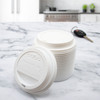 Solo® Traveler® Lid Dome 3.78X0.72 IN HIPS White For 12-24 OZ Hot Cup Sip Through 120 Count/Pack 10 Packs/Case