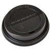 Victoria Bay Lid Dome 92MM PS Black Round For Hot 10 OZ Squat - 24 OZ Cup Sip Through Travel 100 Count/Pack 10 Packs/Case