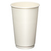 Victoria Bay Hot Cup 16 OZ Double Wall Poly-Coated Paper White Freezer Safe 25 Count/Pack 20 Packs/Case 500 Count/Case
