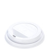 Solo® Traveler® Lid Dome 3.66X0.727 IN PS White For 10-24 OZ Hot Cup Cappuccino Sip Through 100 Count/Pack 10 Packs/Case