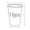 Hot Cup 16 OZ Paperboard PLA Kraft 1000/Case