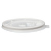 Victoria Bay Lid Flat PS White For 8 OZ Hot Cup Fold Back 100 Count/Pack 10 Packs/Case 1000 Count/Case