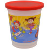 Cold Cup, Lid & Straw Combo Kid With Flat Lid 12 OZ PP Multicolor Aquarium With Hole 500/Case