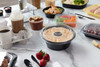 Angel Food Cake Container 48 OZ 8X3 IN CPET Black Round Dual Ovenable Freezer Safe Microwave Safe 280/Case