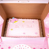 Bakery Box 19X14X4 IN Clay-Coated Kraft Board White Kraft Rectangle Lock Corner 50/Bundle