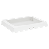 Donut Box 16X12X2.5 IN SBS Paperboard White Waterfall With Window 100/Case
