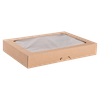 Donut Box 16X12X2.5 IN Kraft With Window 100/Case