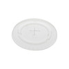 EarthChoice® Lid Flat 3.8X0.3 IN RPET Clear For 12-14 OZ Cold A Size Cup With Hole 1020/Case