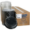 Cake Container & Lid Combo With High Dome Lid 11.25X3.5 IN PET Clear Black Round Fluted 50/Case