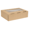 1/4 Sheet Cake Box 14X10X4 IN Kraft With Window 100/Case