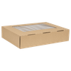 1/2 Sheet Cake Box 19X14X4 IN Kraft With Window 50/Case