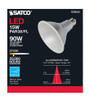 Light Bulb Clear Silver Thermo Plastic (PBT) Glass 15W LED 40 Degree Beam Angle Medium Base 120V 6 Count/Box 2 Box/Case