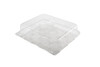 Cupcake Muffin Hinged Container With Dome Lid 13X10.375X3.688 IN 12 Compartment Plastic Clear Rectangle 100/Case