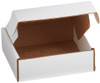 Literature Mailer 8X8X2.75 IN White Kraft Corrugated Cardboard Deluxe 50/Bundle