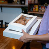 Bakery Box 12X8X2.25 IN SBS Paperboard White Rectangle 6 Corner Beers With Window 200/Case