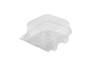 Cupcake Hinged Container 4 CT 6.13X6.75X3.38 IN RPET PLA Bio-Polyethylene Terephthalate (BIO-PET) Clear Tall 350/Case