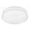 Polar Pak® Ebony Lid Dome 18X3.5 IN 1 Compartment PET Clear Round For Bakery Container Unhinged 50/Case