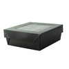 Bakery Box With PET Lid 24 OZ 5.3X5.3X2 IN Corrugated Cardboard Black 25 Count/Pack 4 Packs/Case 100 Count/Case